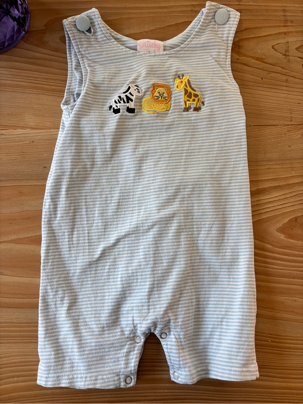 Stitchy Fish “Wild Ones” One-Piece Romper 18m